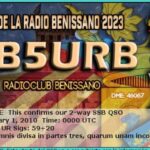 Dia de la radio 2023 EB5URB Radioclub Benissanó